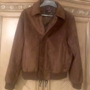 Men’s vintage suede bomber jacket. NWOT